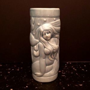 Blue Mermaid Tiki Mug Cup Ceramic Novelty